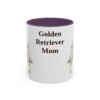 golden-retriever-mug-mom-purple-1 11oz Golden Retriever Dog Mom Mug, Vintage Sketch Coffee Mug, Dog Mom Gift