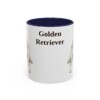 golden-retriever-mug-navy-1 11oz Golden Retriever Mug, Vintage Dog Portrait Coffee Mug, Dog Lover Gift
