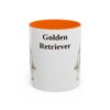 golden-retriever-mug-orange-1 11oz Golden Retriever Mug, Vintage Dog Portrait Coffee Mug, Dog Lover Gift