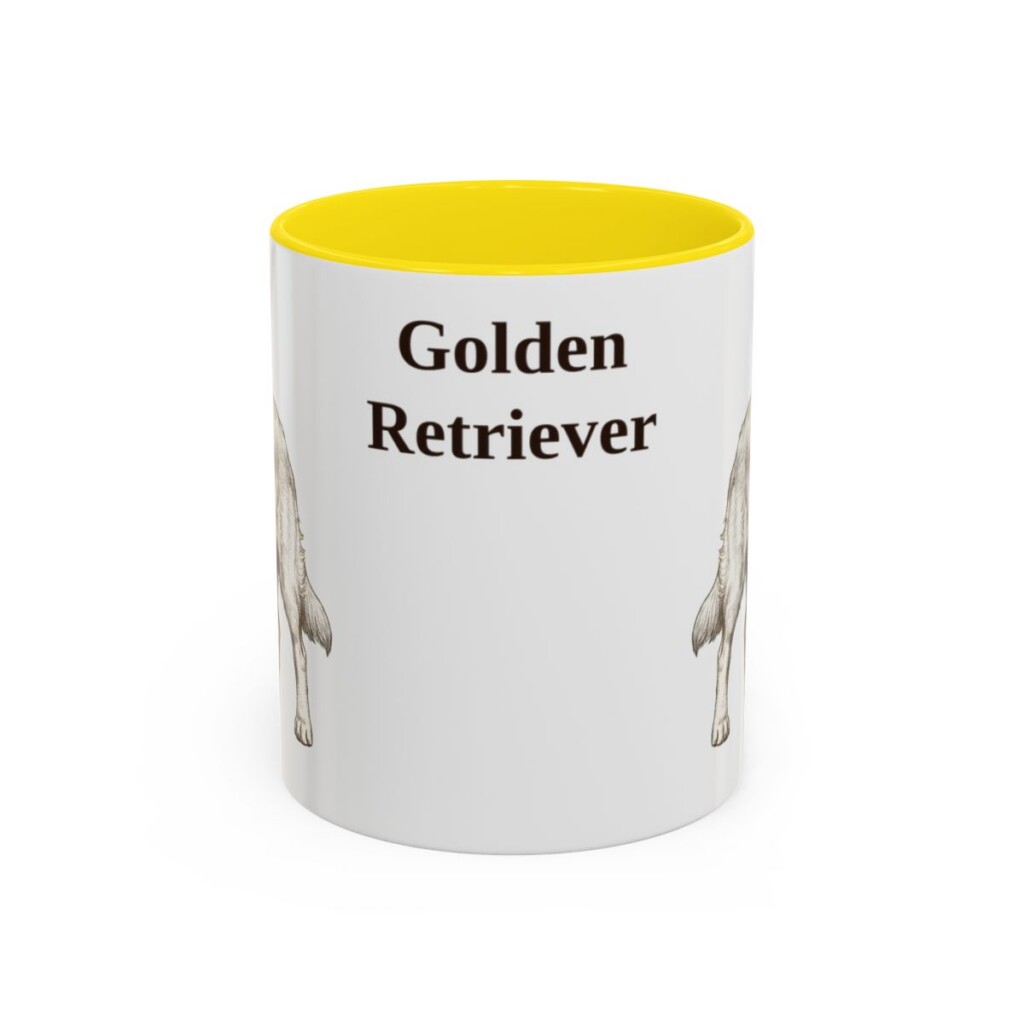 golden-retriever-mug-yellow-1 11oz Golden Retriever Mug, Vintage Dog Portrait Coffee Mug, Dog Lover Gift
