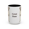 15oz Great Dane Mug, Vintage Dog Portrait Coffee Mug, Dog Lover Gift
