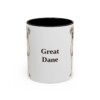 11oz Great Dane Mug, Vintage Dog Portrait Coffee Mug, Dog Lover Gift