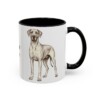 11oz Great Dane Mug, Vintage Dog Portrait Coffee Mug, Dog Lover Gift