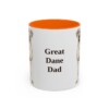 11oz Great Dane Dog Dad Mug, Vintage Sketch Coffee Mug, Dog Dad Gift