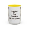 great-dane-mug-humor-yellow-3 15oz Funny Great Dane Mug, Biggest Dog Smallest Self-Awareness, Vintage Dog Coffee Mug, Dog Lover Gift