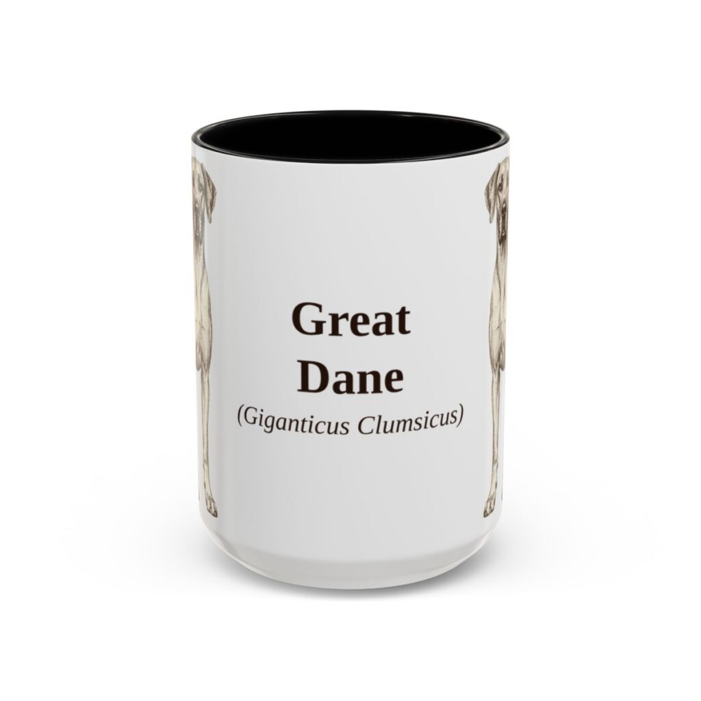15oz Great Dane Latin Mug, Great Dane, Vintage Dog Coffee Mug, Dog Lover Gift