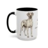 15oz Great Dane Latin Mug, Great Dane, Vintage Dog Coffee Mug, Dog Lover Gift