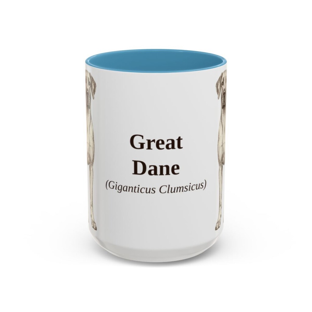 15oz Great Dane Latin Mug, Great Dane, Vintage Dog Coffee Mug, Dog Lover Gift