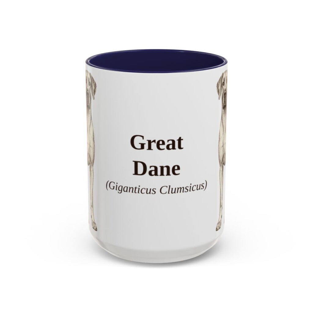 15oz Great Dane Latin Mug, Great Dane, Vintage Dog Coffee Mug, Dog Lover Gift