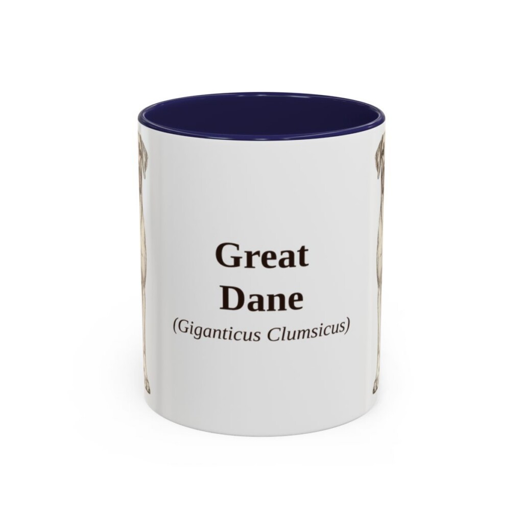 11oz Great Dane Latin Mug, Great Dane, Vintage Dog Coffee Mug, Dog Lover Gift