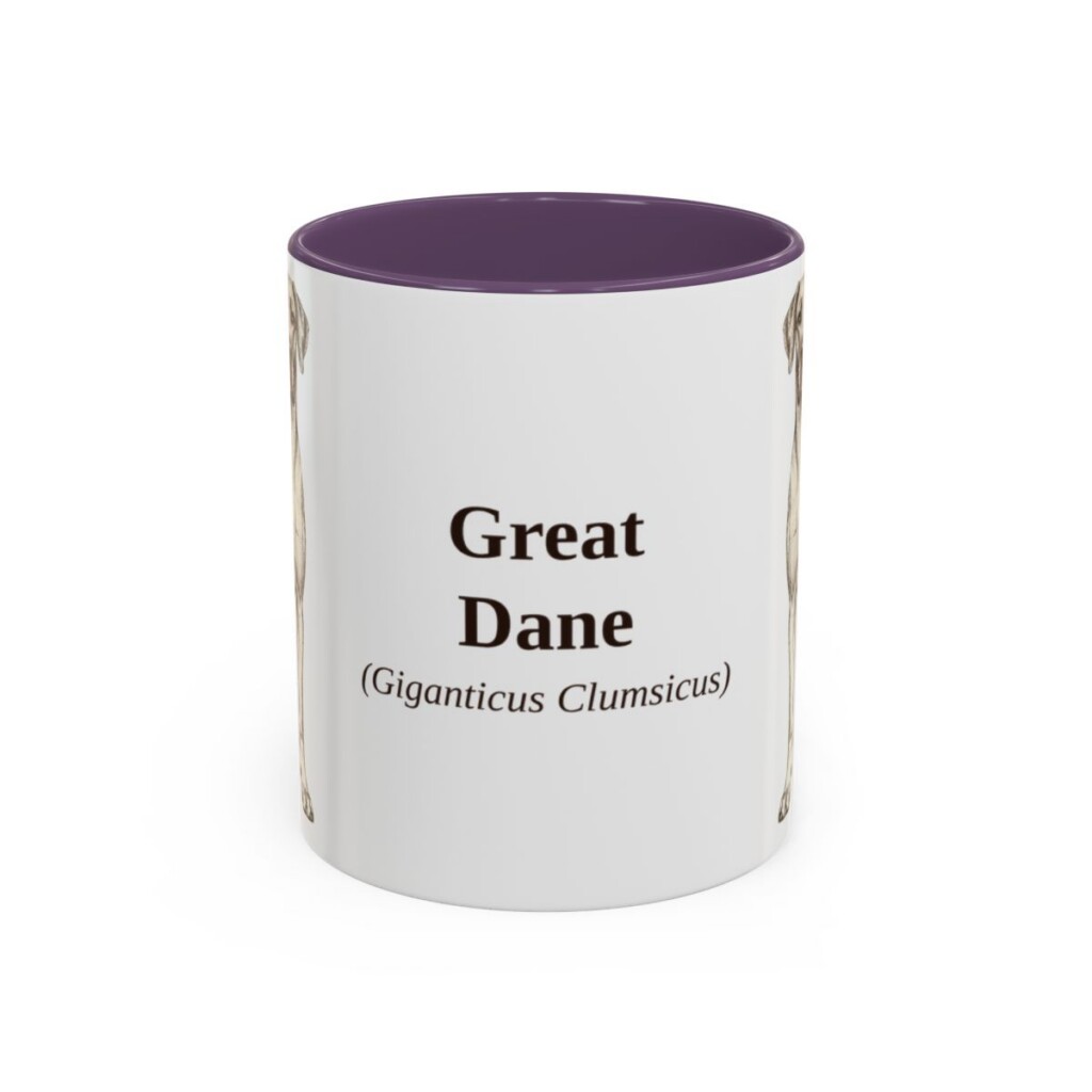11oz Great Dane Latin Mug, Great Dane, Vintage Dog Coffee Mug, Dog Lover Gift