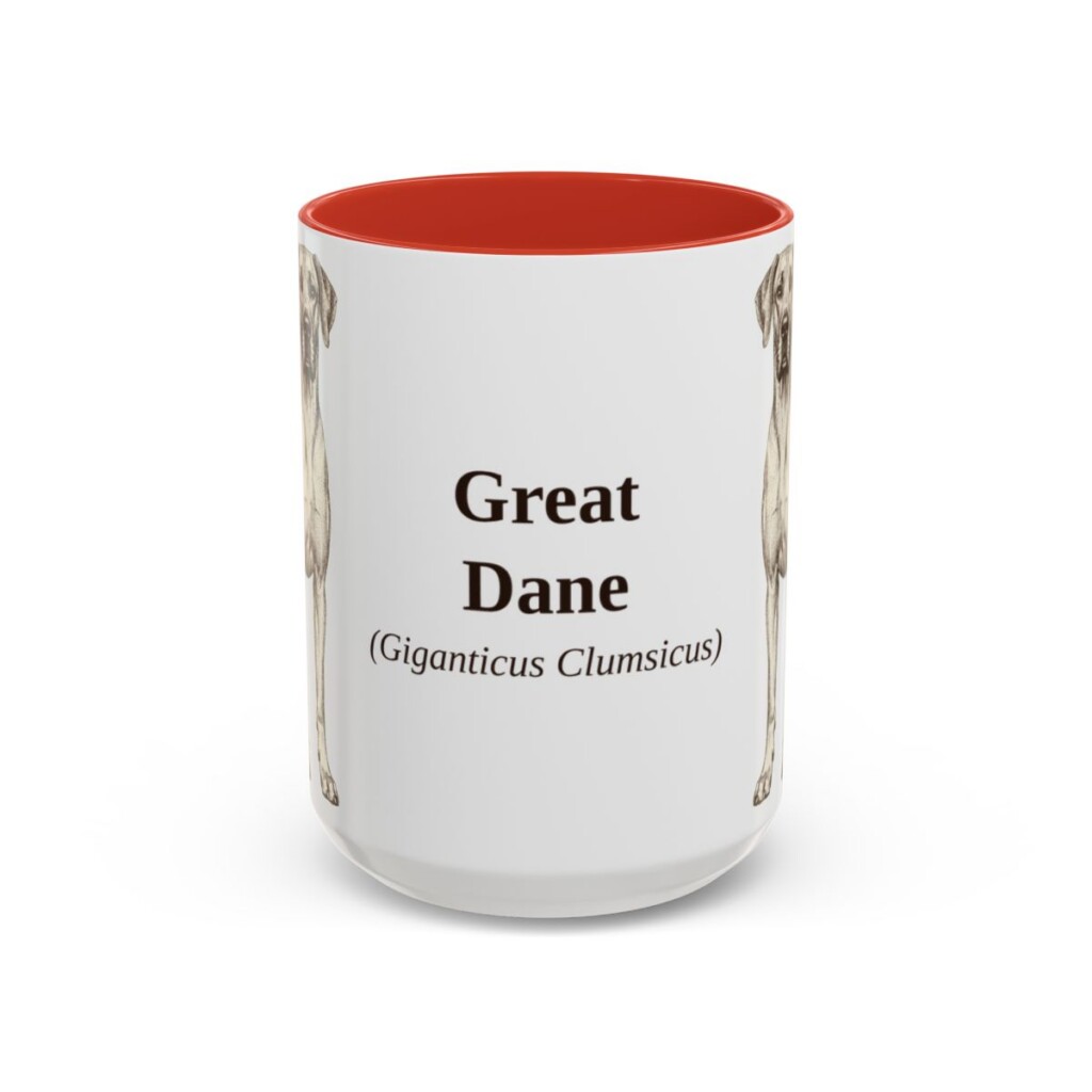 15oz Great Dane Latin Mug, Great Dane, Vintage Dog Coffee Mug, Dog Lover Gift