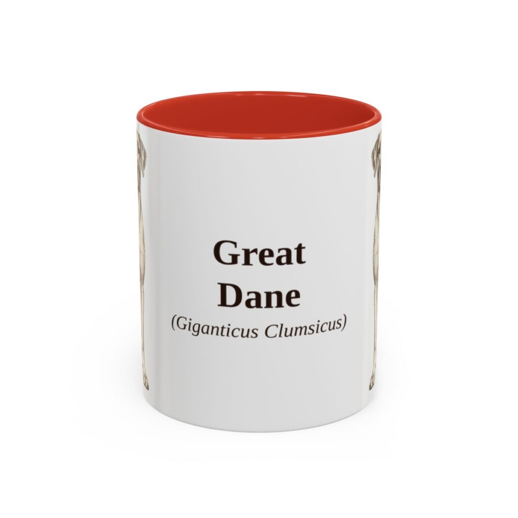 11oz Great Dane Latin Mug, Great Dane, Vintage Dog Coffee Mug, Dog Lover Gift