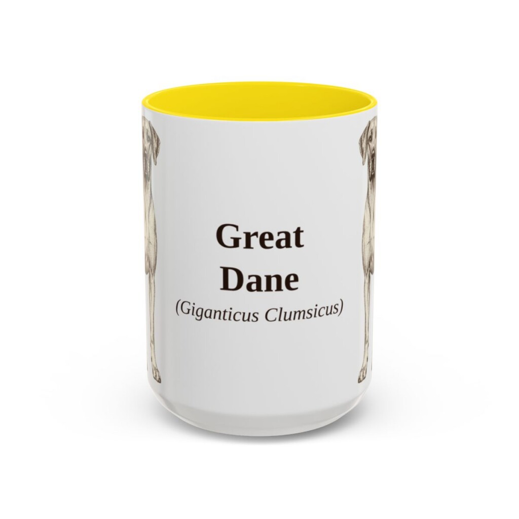 15oz Great Dane Latin Mug, Great Dane, Vintage Dog Coffee Mug, Dog Lover Gift