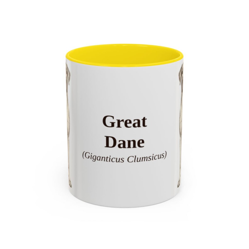 11oz Great Dane Latin Mug, Great Dane, Vintage Dog Coffee Mug, Dog Lover Gift