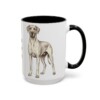 15oz Great Dane Dog Mom Mug, Vintage Sketch Coffee Mug, Dog Mom Gift