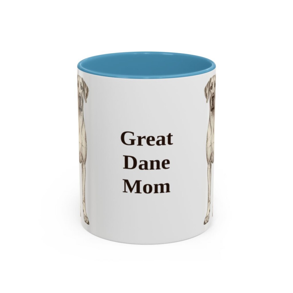 11oz Great Dane Dog Mom Mug, Vintage Sketch Coffee Mug, Dog Mom Gift