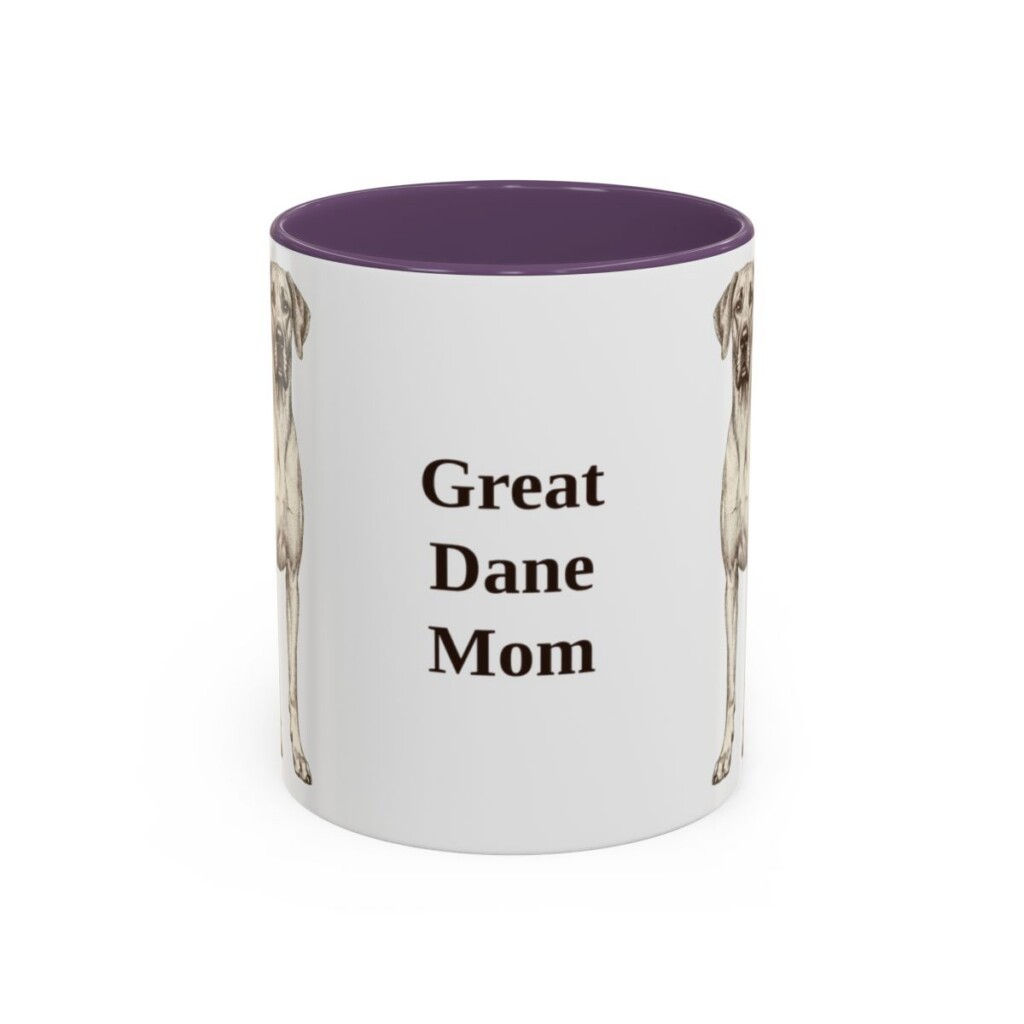 11oz Great Dane Dog Mom Mug, Vintage Sketch Coffee Mug, Dog Mom Gift
