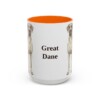 15oz Great Dane Mug, Vintage Dog Portrait Coffee Mug, Dog Lover Gift