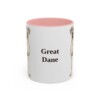 11oz Great Dane Mug, Vintage Dog Portrait Coffee Mug, Dog Lover Gift