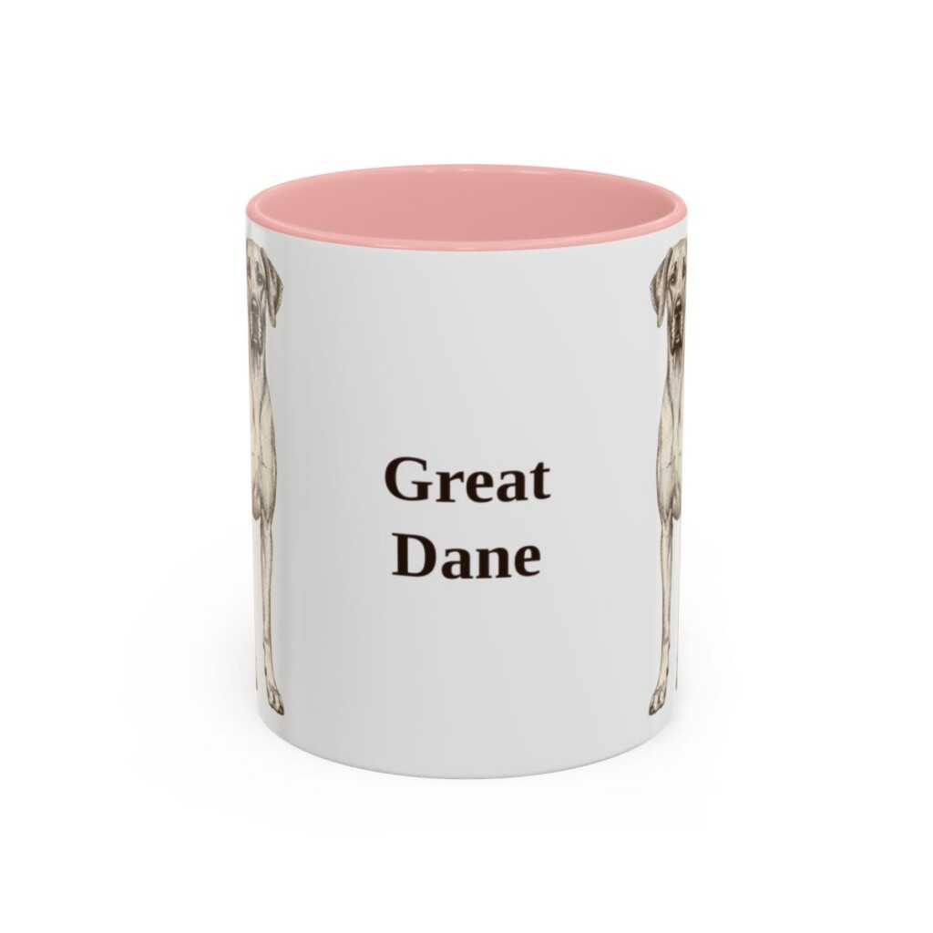 11oz Great Dane Mug, Vintage Dog Portrait Coffee Mug, Dog Lover Gift