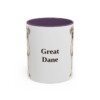 11oz Great Dane Mug, Vintage Dog Portrait Coffee Mug, Dog Lover Gift