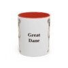 11oz Great Dane Mug, Vintage Dog Portrait Coffee Mug, Dog Lover Gift