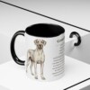 11oz Great Dane Mug, Illustrated Dog Breed Facts Coffee Mug, Vintage Dog Keepsake Gift