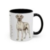 11oz Great Dane Mug, Illustrated Dog Breed Facts Coffee Mug, Vintage Dog Keepsake Gift