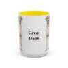 15oz Great Dane Mug, Vintage Dog Portrait Coffee Mug, Dog Lover Gift
