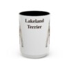 15oz Lakeland Terrier Mug, Vintage Dog Portrait Coffee Mug, Dog Lover Gift