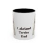 11oz Lakeland Terrier Dog Dad Mug, Vintage Sketch Coffee Mug, Dog Dad Gift