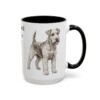 lakeland-terrier-mug-dad-black-right-3 15oz Lakeland Terrier Dog Dad Mug, Vintage Sketch Coffee Mug, Dog Dad Gift