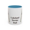 11oz Lakeland Terrier Dog Dad Mug, Vintage Sketch Coffee Mug, Dog Dad Gift