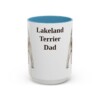 lakeland-terrier-mug-dad-light-blue-3 15oz Lakeland Terrier Dog Dad Mug, Vintage Sketch Coffee Mug, Dog Dad Gift