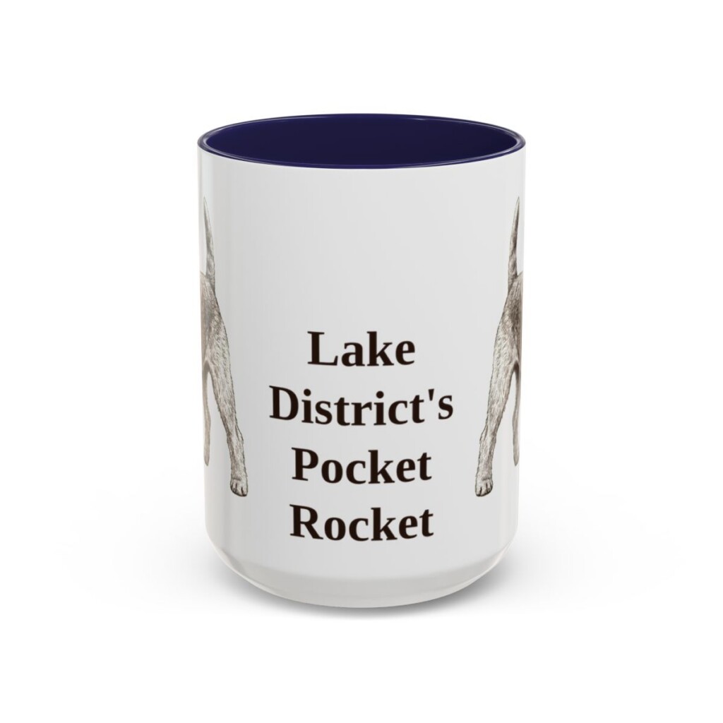 15oz Funny Lakeland Terrier Mug, Lake District's Pocket Rocket, Vintage Dog Coffee Mug, Dog Lover Gift