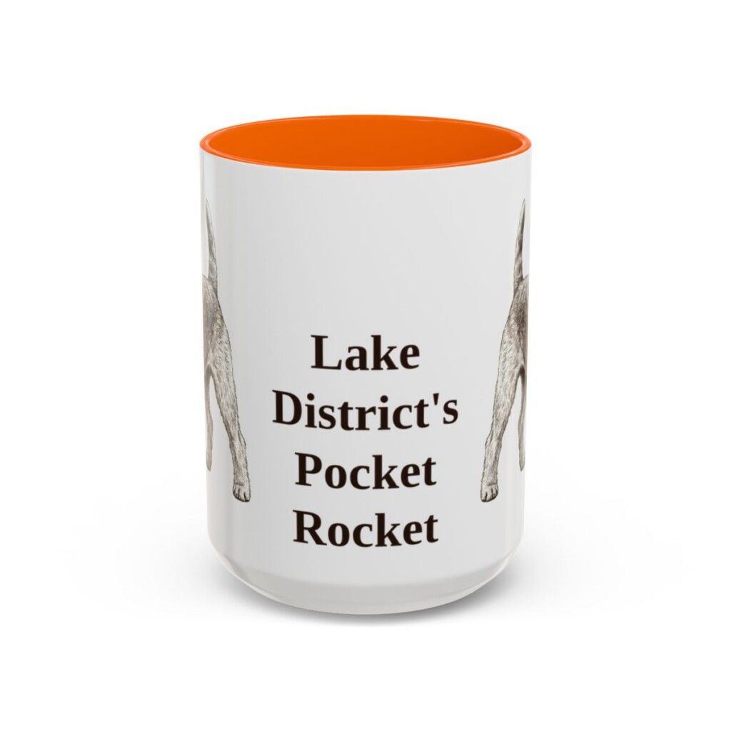 15oz Funny Lakeland Terrier Mug, Lake District's Pocket Rocket, Vintage Dog Coffee Mug, Dog Lover Gift