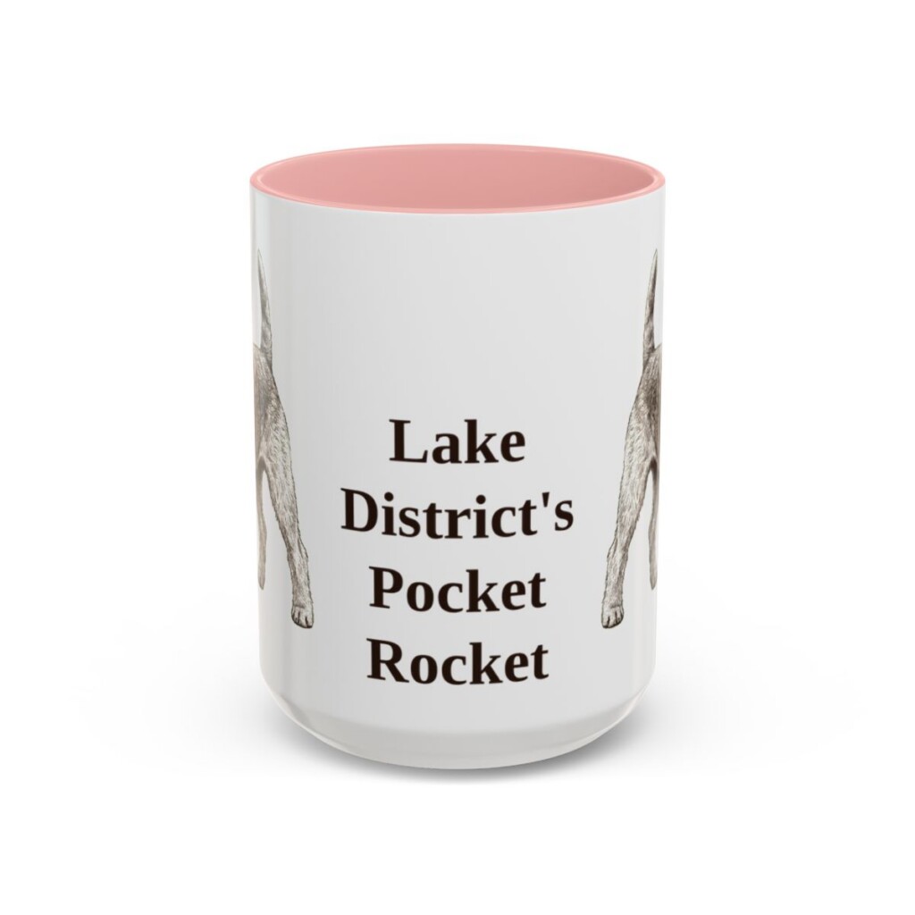 15oz Funny Lakeland Terrier Mug, Lake District's Pocket Rocket, Vintage Dog Coffee Mug, Dog Lover Gift