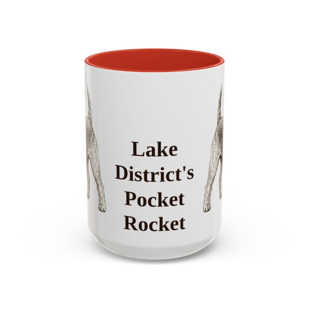 15oz Funny Lakeland Terrier Mug, Lake District's Pocket Rocket, Vintage Dog Coffee Mug, Dog Lover Gift