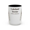 15oz Lakeland Terrier Latin Mug, Lakeland Terrier, Vintage Dog Coffee Mug, Dog Lover Gift