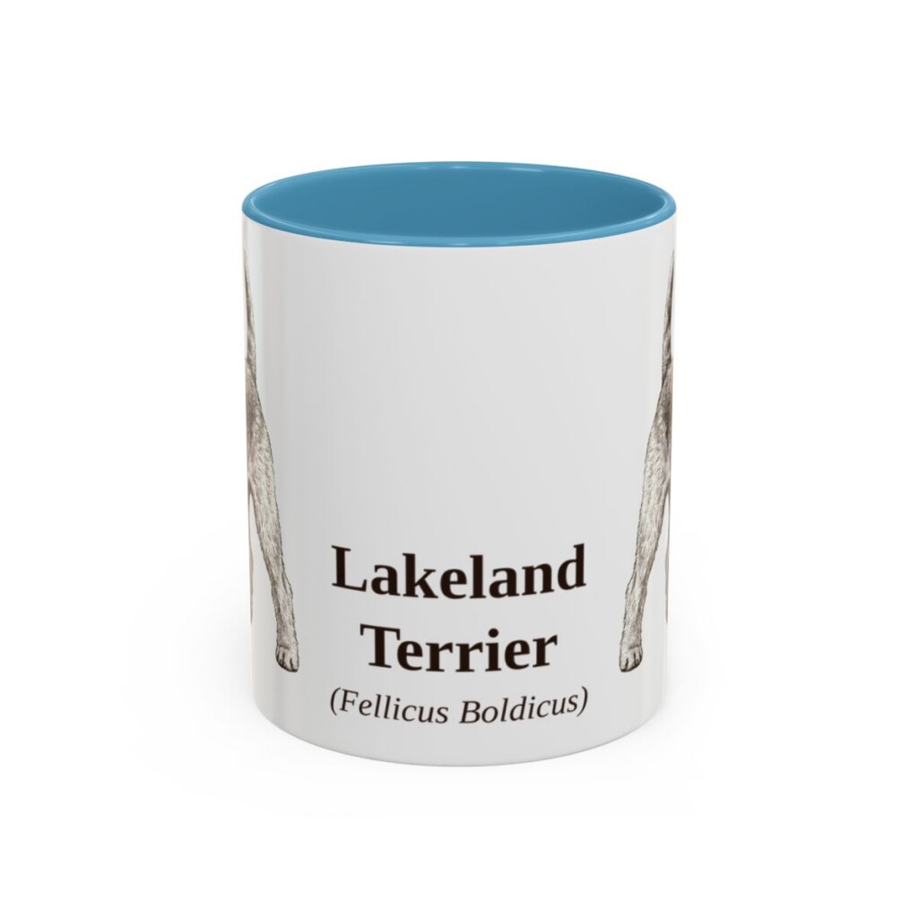 11oz Lakeland Terrier Latin Mug, Lakeland Terrier, Vintage Dog Coffee Mug, Dog Lover Gift