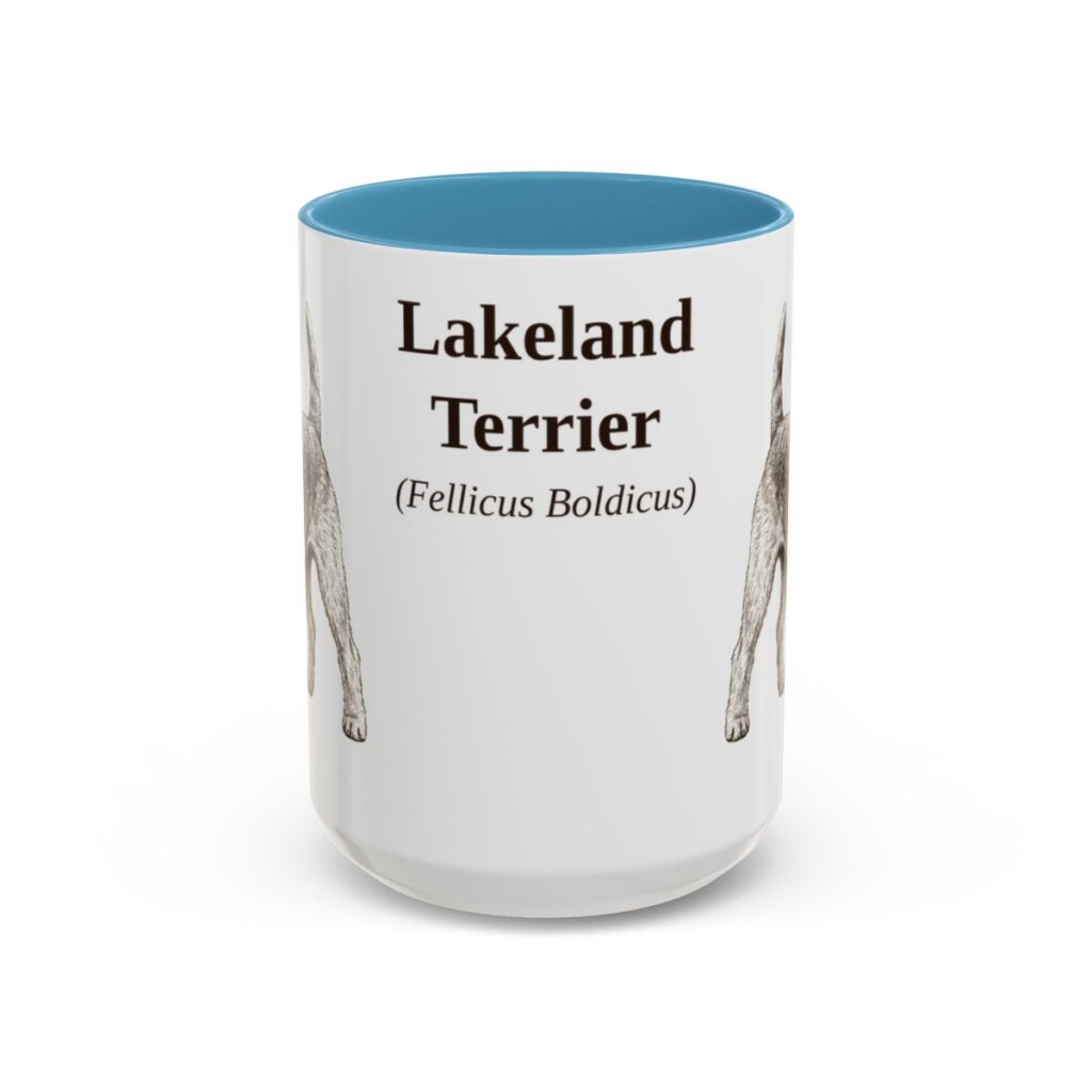 15oz Lakeland Terrier Latin Mug, Lakeland Terrier, Vintage Dog Coffee Mug, Dog Lover Gift