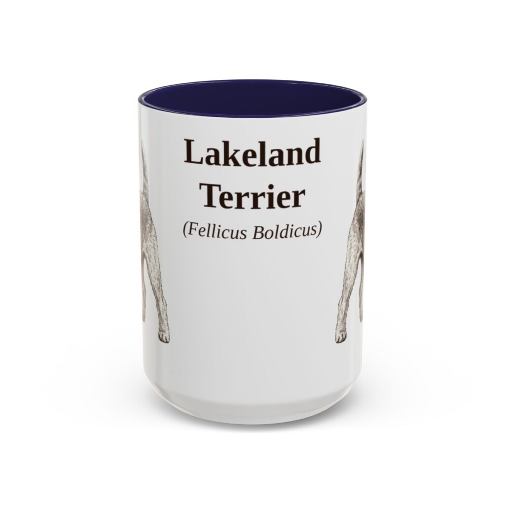 15oz Lakeland Terrier Latin Mug, Lakeland Terrier, Vintage Dog Coffee Mug, Dog Lover Gift