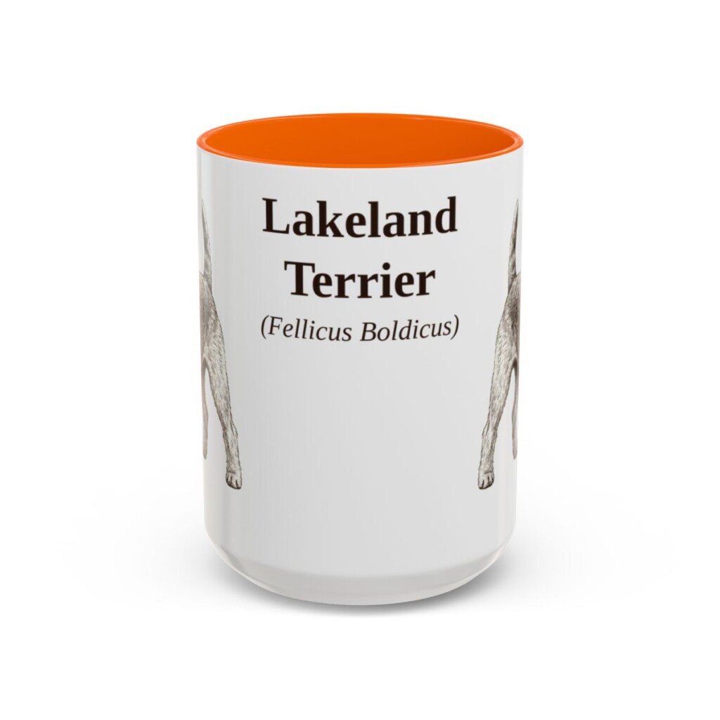 15oz Lakeland Terrier Latin Mug, Lakeland Terrier, Vintage Dog Coffee Mug, Dog Lover Gift