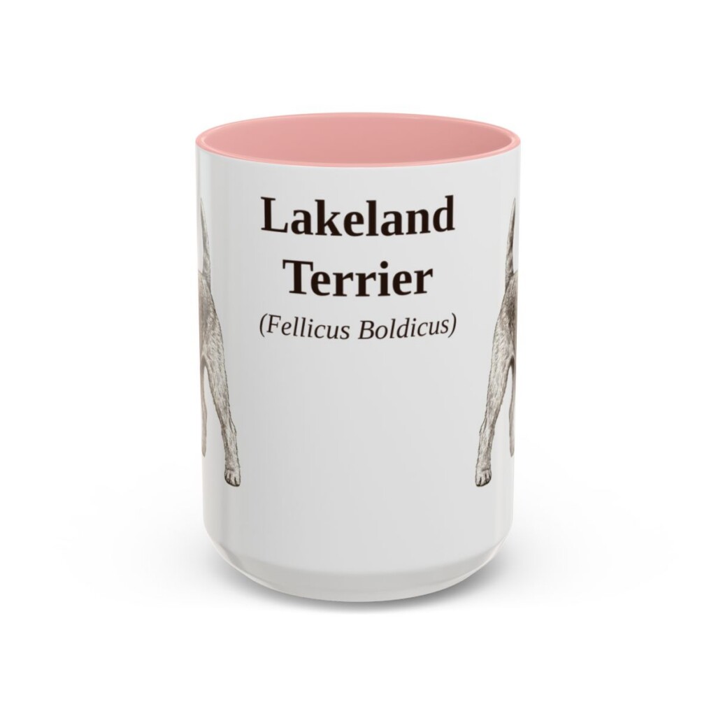 15oz Lakeland Terrier Latin Mug, Lakeland Terrier, Vintage Dog Coffee Mug, Dog Lover Gift