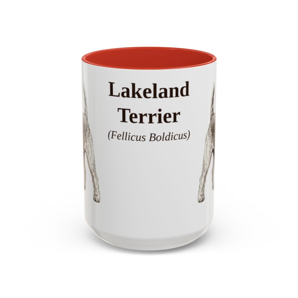 15oz Lakeland Terrier Latin Mug, Lakeland Terrier, Vintage Dog Coffee Mug, Dog Lover Gift