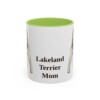lakeland-terrier-mug-mom-light-green-1 11oz Lakeland Terrier Dog Mom Mug, Vintage Sketch Coffee Mug, Dog Mom Gift