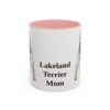 lakeland-terrier-mug-mom-pink-1 11oz Lakeland Terrier Dog Mom Mug, Vintage Sketch Coffee Mug, Dog Mom Gift