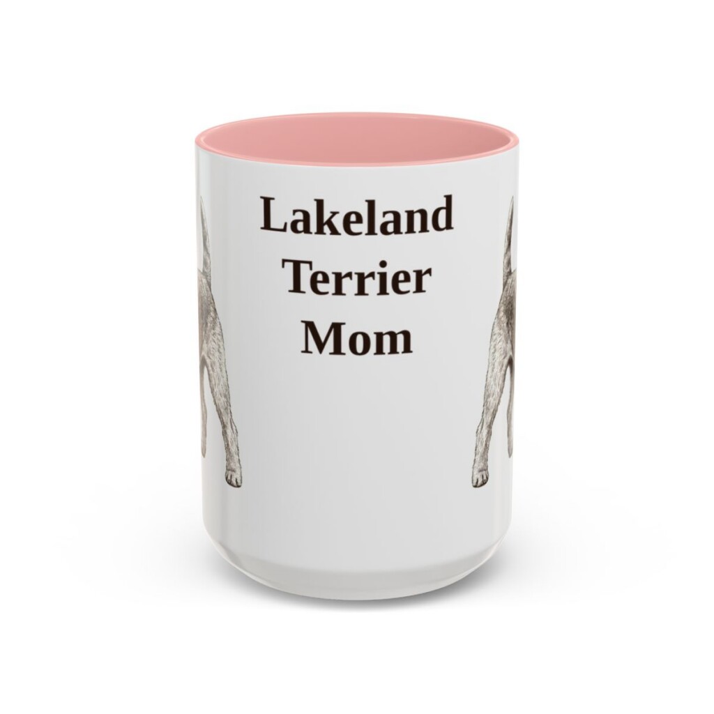 15oz Lakeland Terrier Dog Mom Mug, Vintage Sketch Coffee Mug, Dog Mom Gift