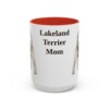 15oz Lakeland Terrier Dog Mom Mug, Vintage Sketch Coffee Mug, Dog Mom Gift